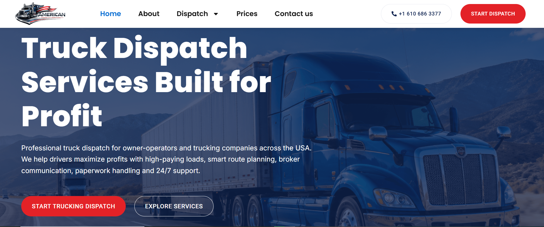 American Dispatch Website Screenshot